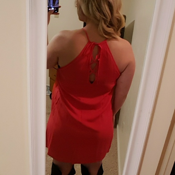 Coral Summer Dress - Picture 4 of 5